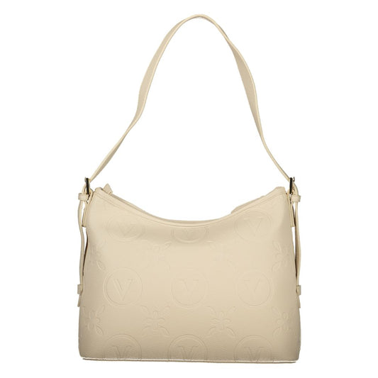 Beige Polyurethane Womens Bag