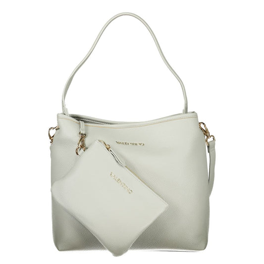 Grey Polyurethane Women's Bag