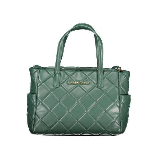 Green Polyurethane Women's Bag