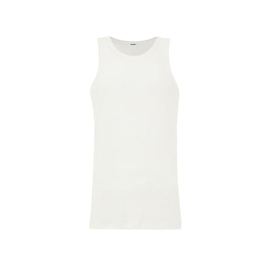 White Cotton Sleveless Jacket