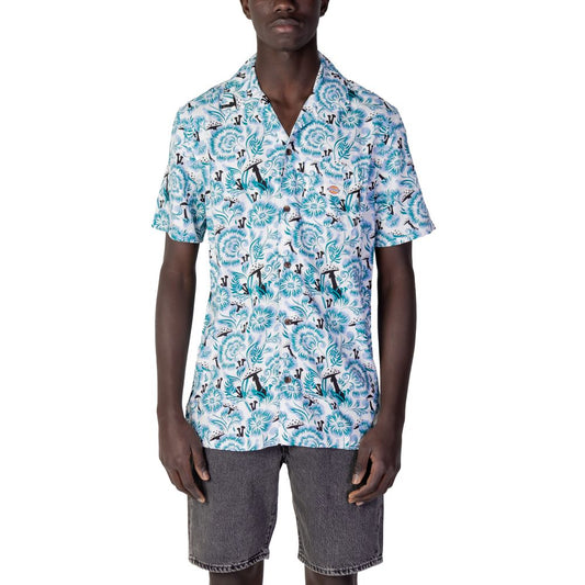 Blue Cotton Shortsleeve Shirt