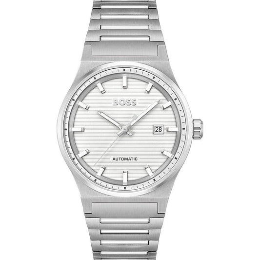 Gray Stainless Steel Dress Watch