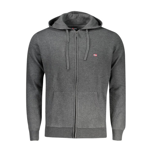 Grigio Poliammide Men's Cardigan