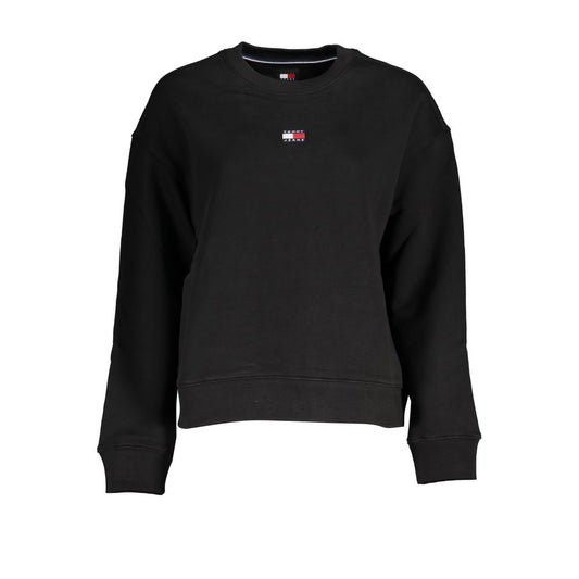 Black Cotton Men Sweatshirt