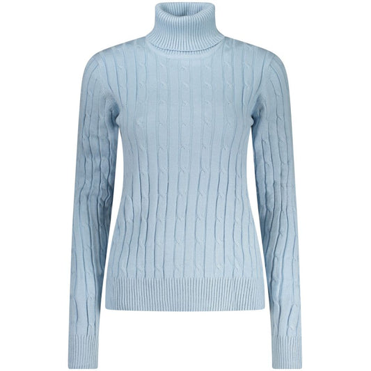 Azzurro Viscosa Donna Sweater
