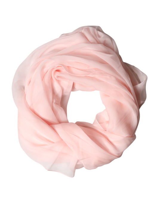 Light Pink Stole Silk Neck Wrap Shawl Scarf
