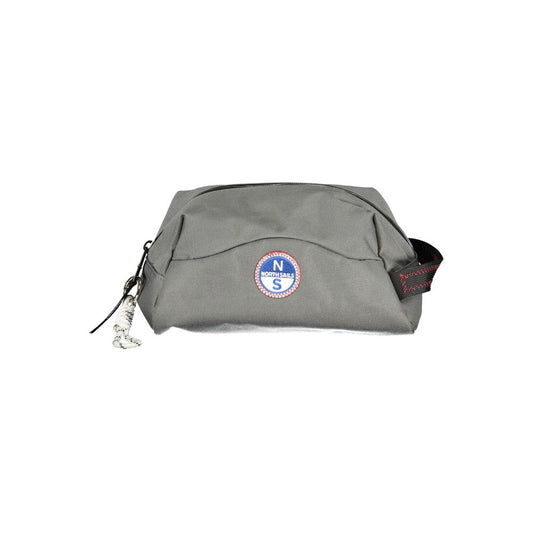 Grigio Polyester Men Beauty Case