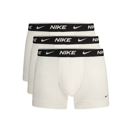 White Cotton Men Boxer Short