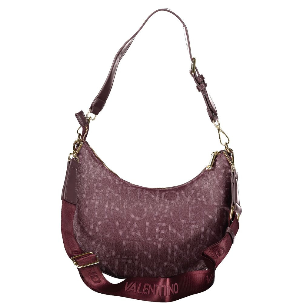 Rosso Polyurethane Women Handbag