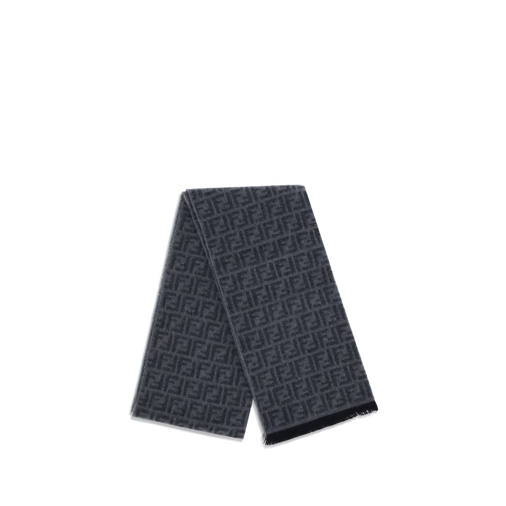 Bicolor Fleece Wool Scarf