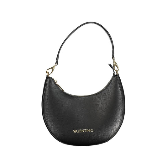 Black Polyurethane Women Handbag