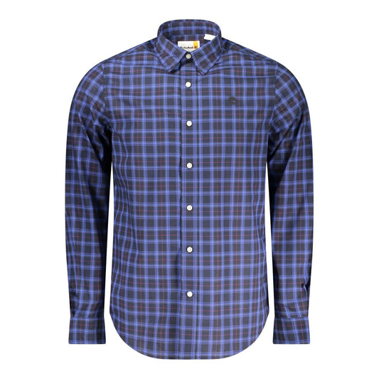 Blue Cotton Men Shirt