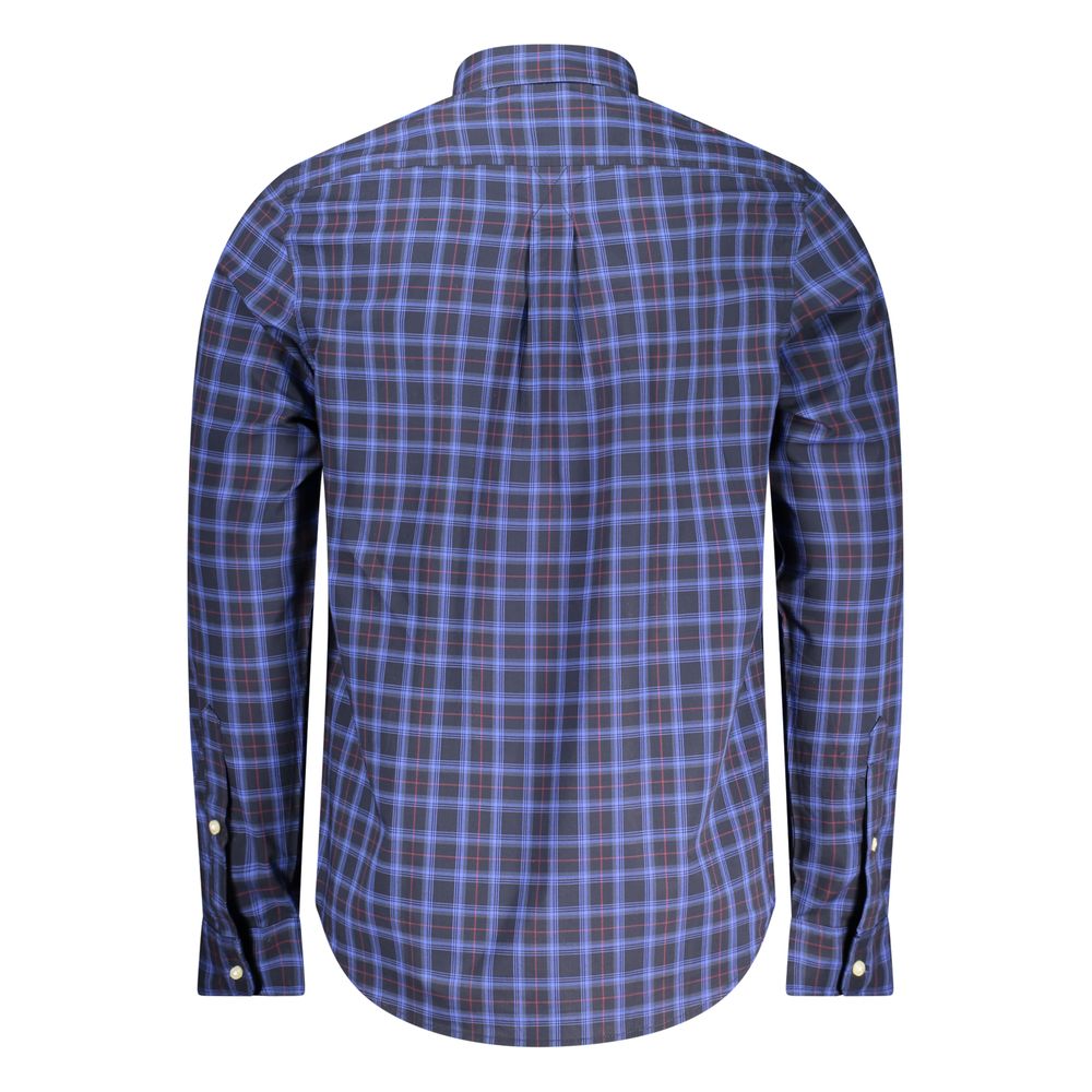 Blue Cotton Men Shirt