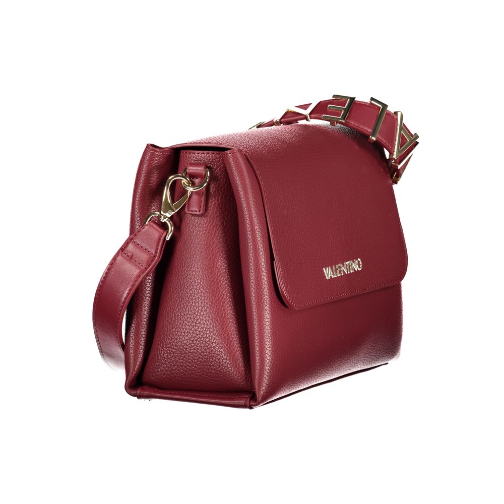 Rosso Polyurethane Women Handbag