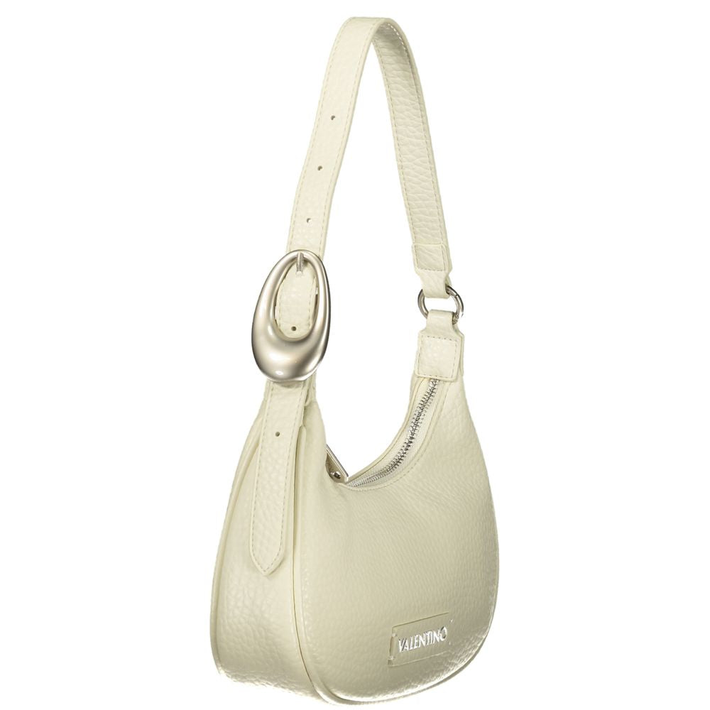 White Polyurethane Women Handbag