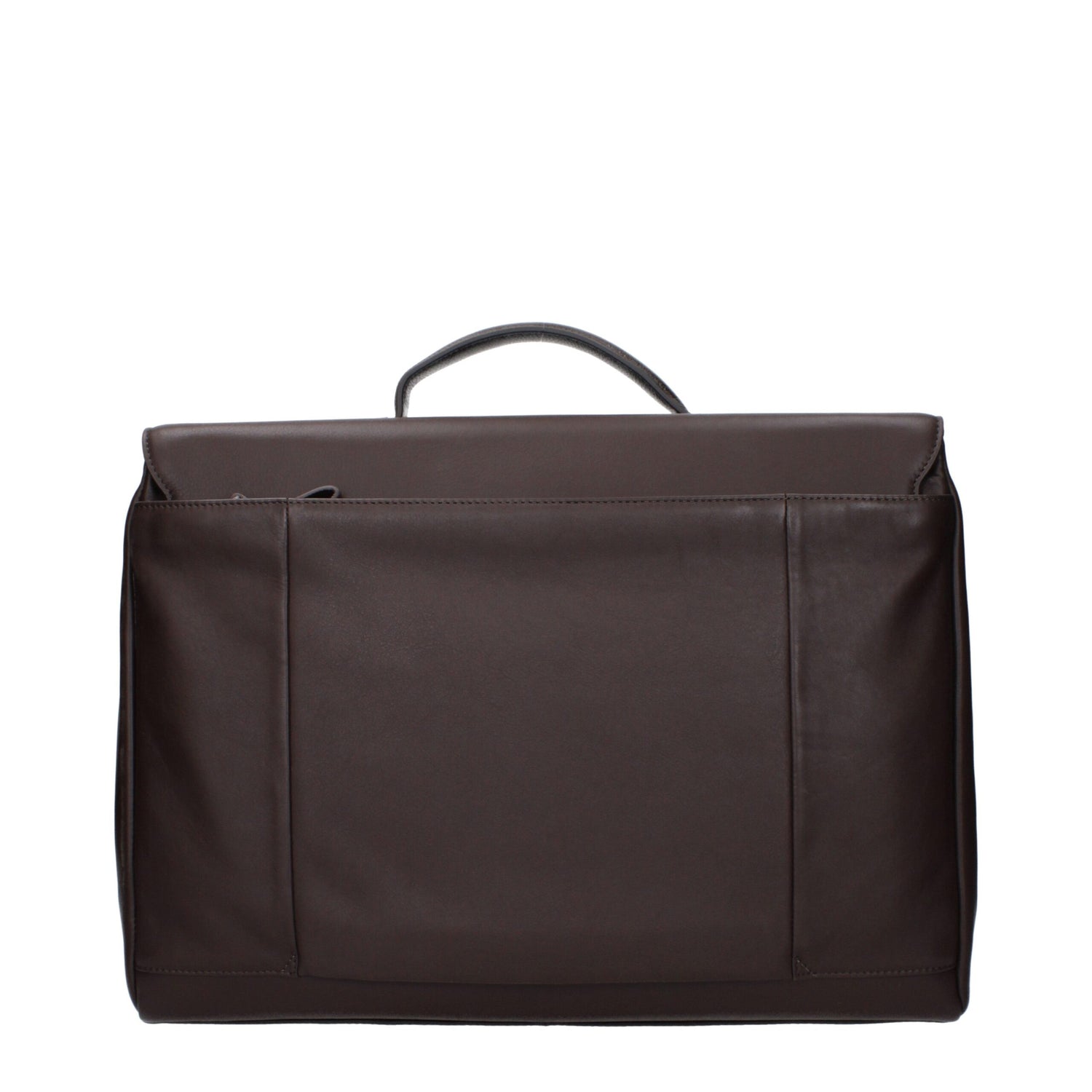 Brown Leather Business And Laptop Bag