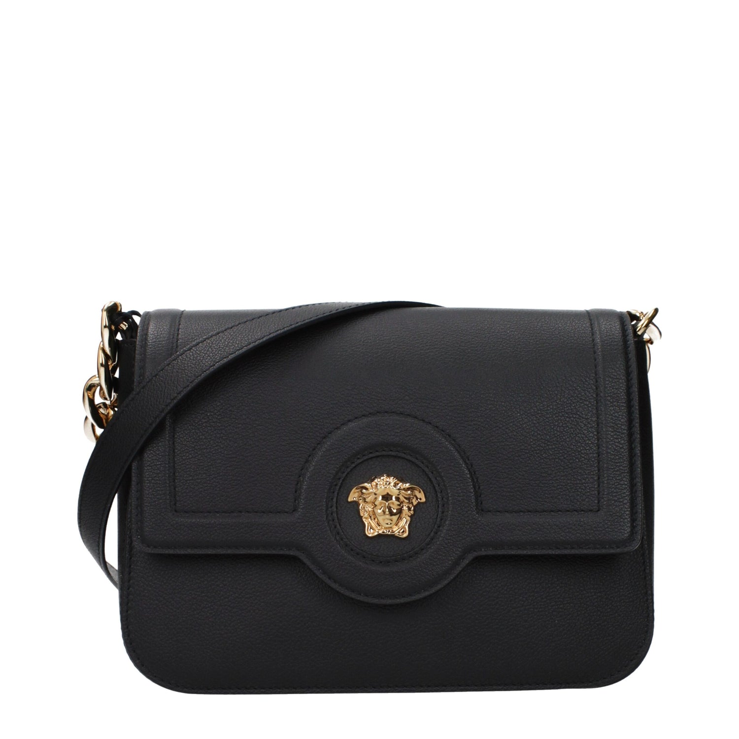 Black Leather Crossbody Bag