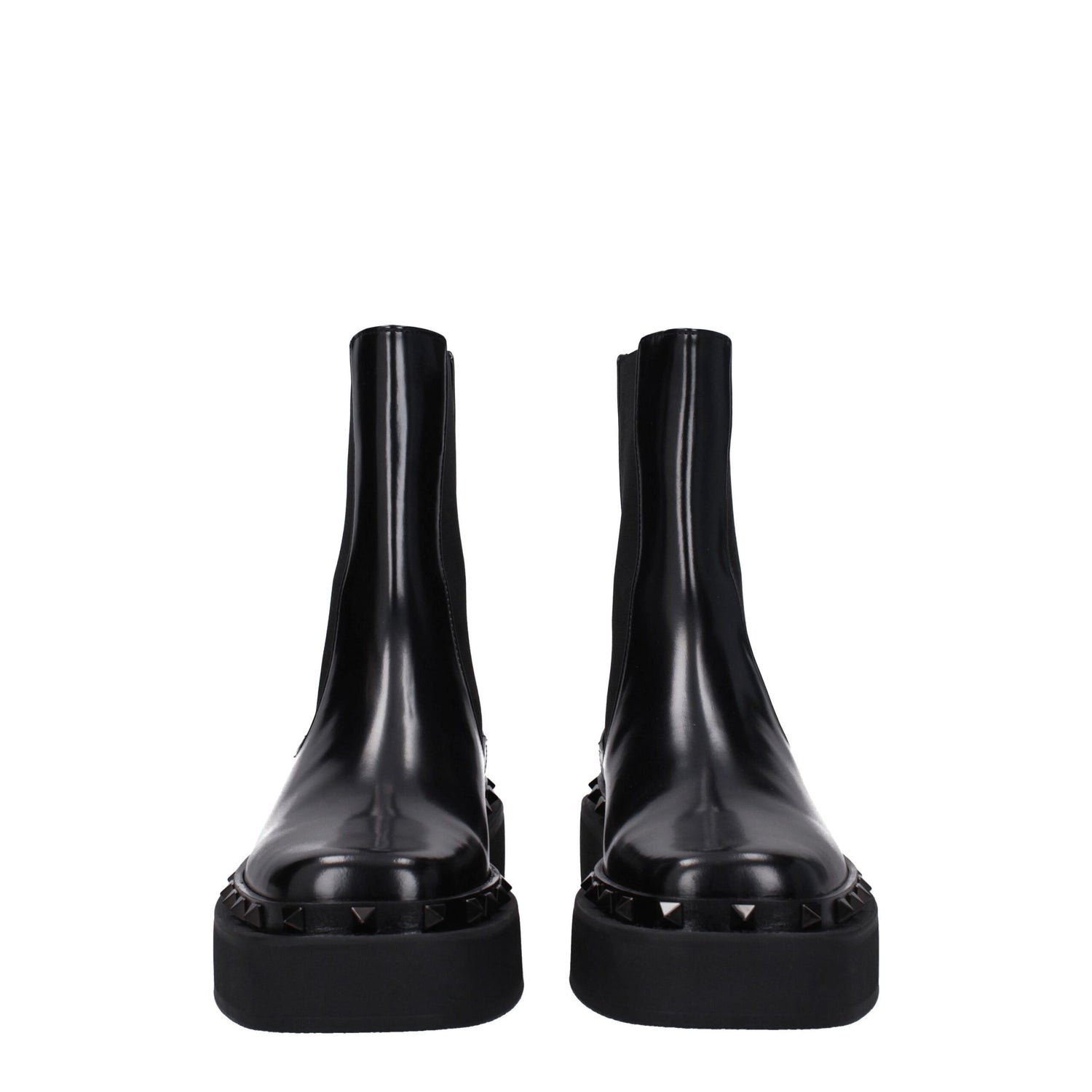 Black Leather Ankle Boots