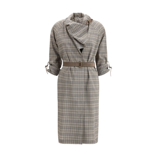 Gray Wool Casual Dress