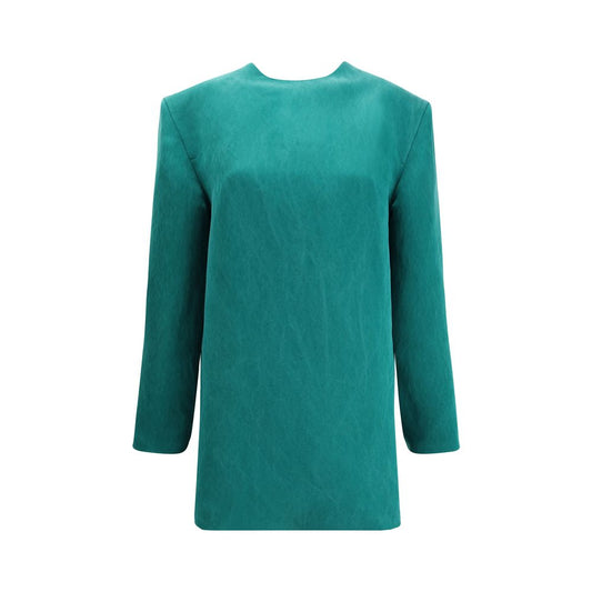 Bicolor Silk Casual Dress