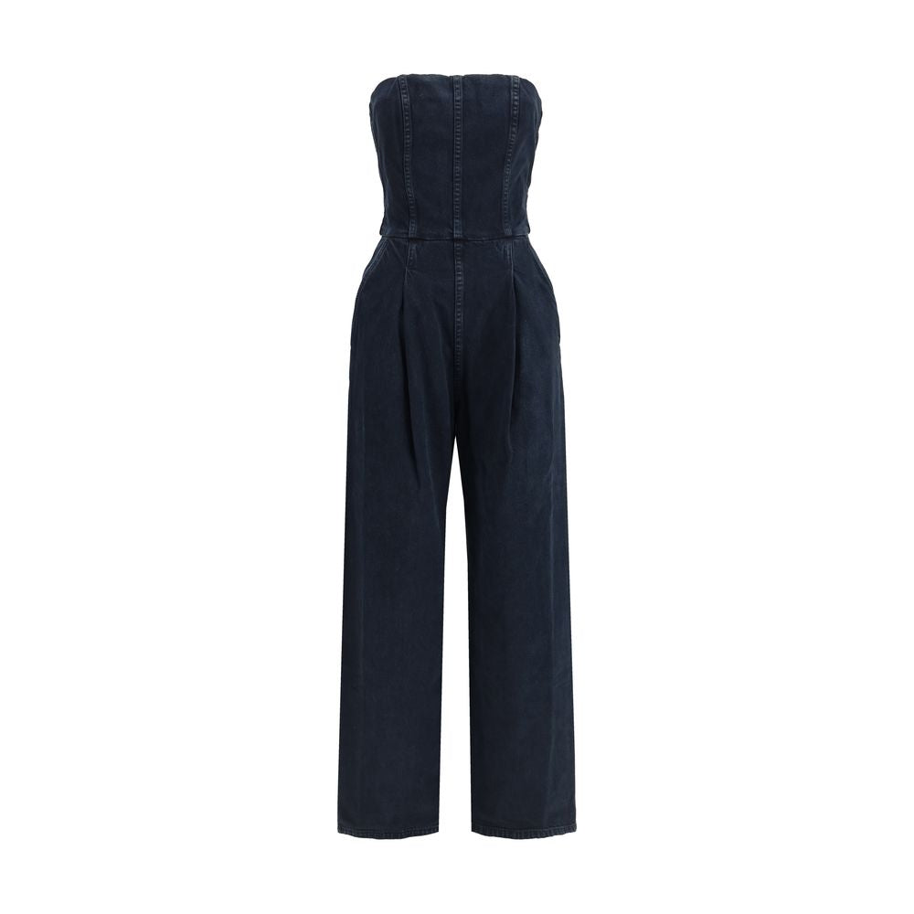 Blue Cotton Jumpsuit
