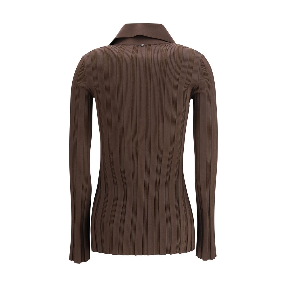 Brown Viscose Cardigan