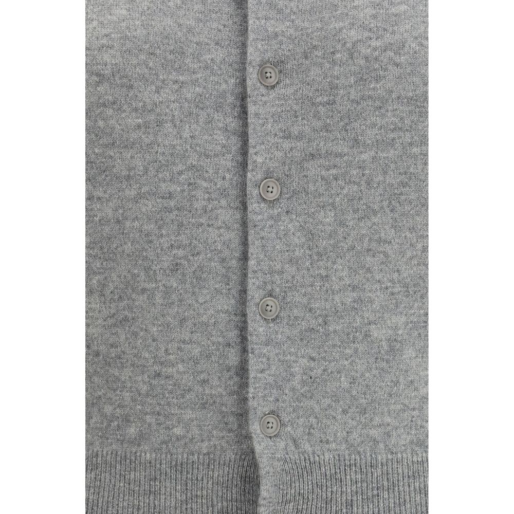 Gray Cashmere Cardigan
