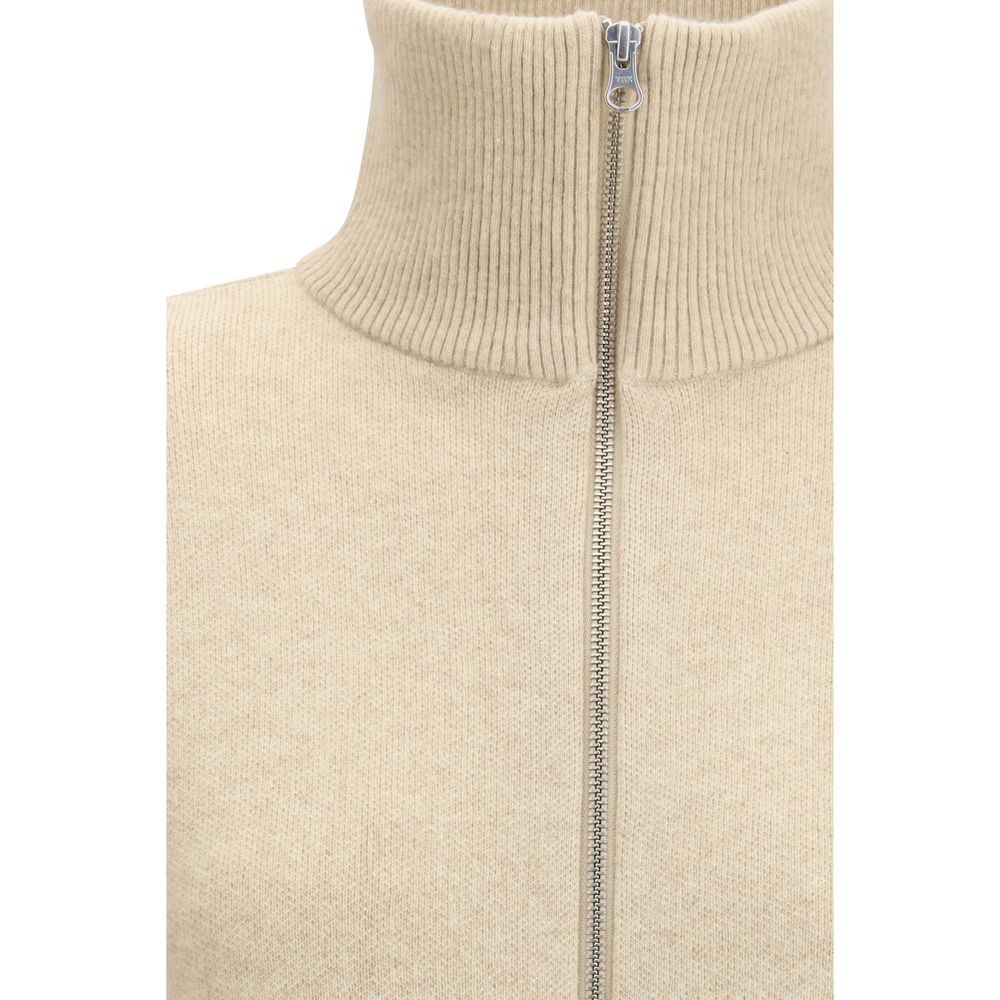 Beige Cashmere Bomber