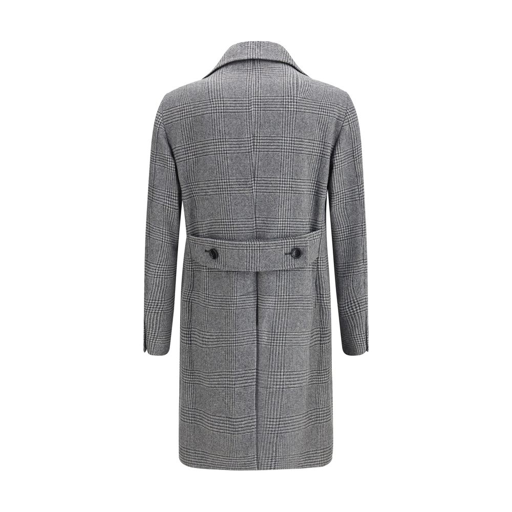 Gray Fleece Wool Coat