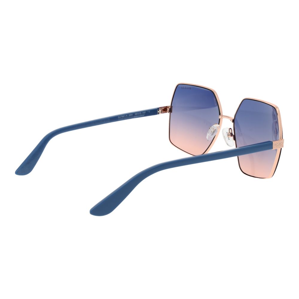 Rose Gold Metal Sunglasses
