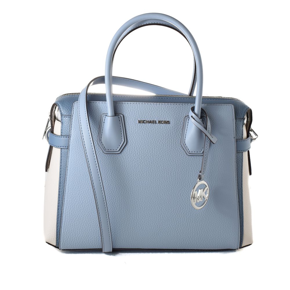 Blue Leather Handbag