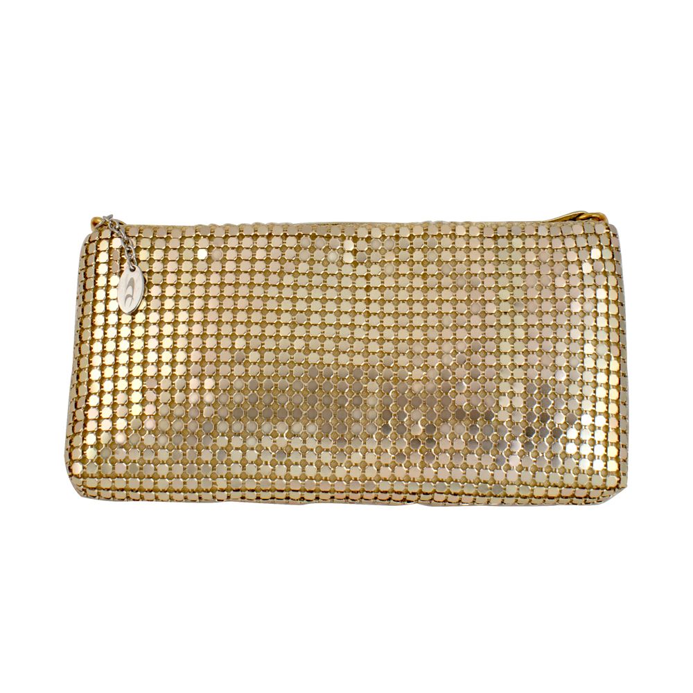 Gold Synthetic Handbag