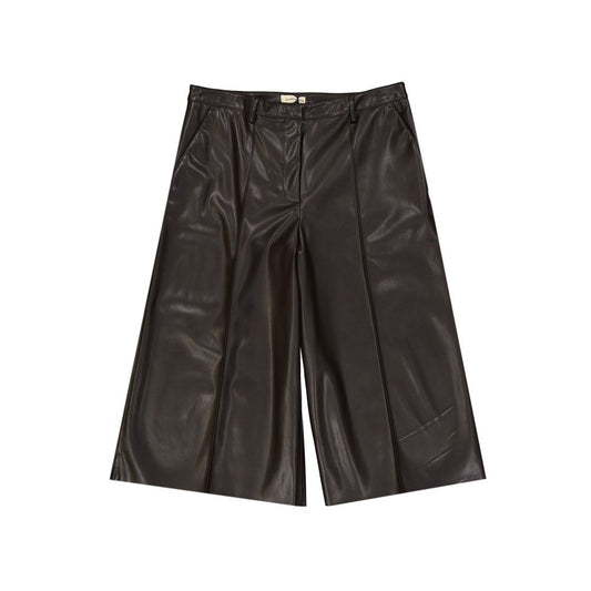 Brown Polyethylene Bermuda Shorts