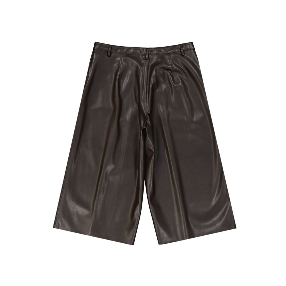 Brown Polyethylene Bermuda Shorts