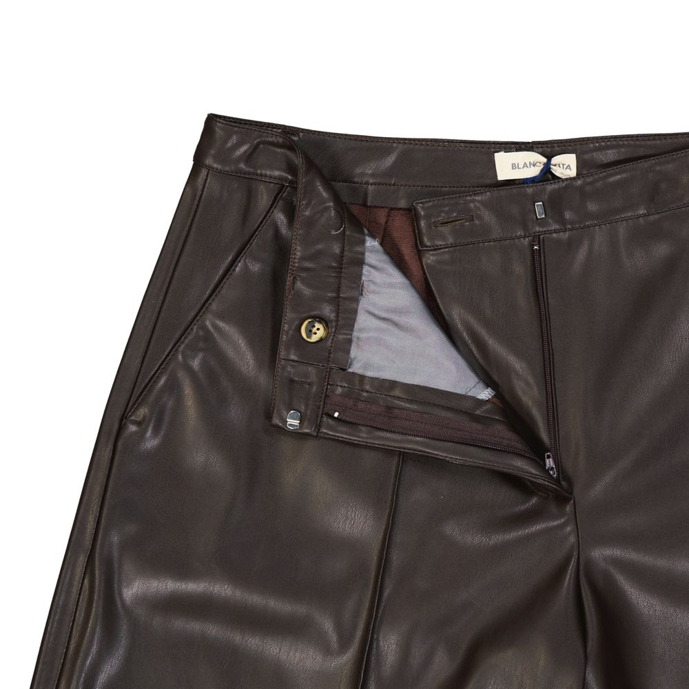 Brown Polyethylene Bermuda Shorts