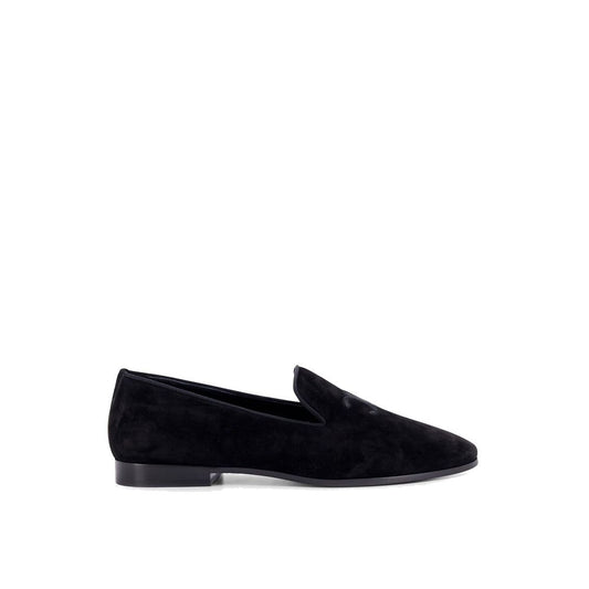 Black Calfskin Slip-On Loafers