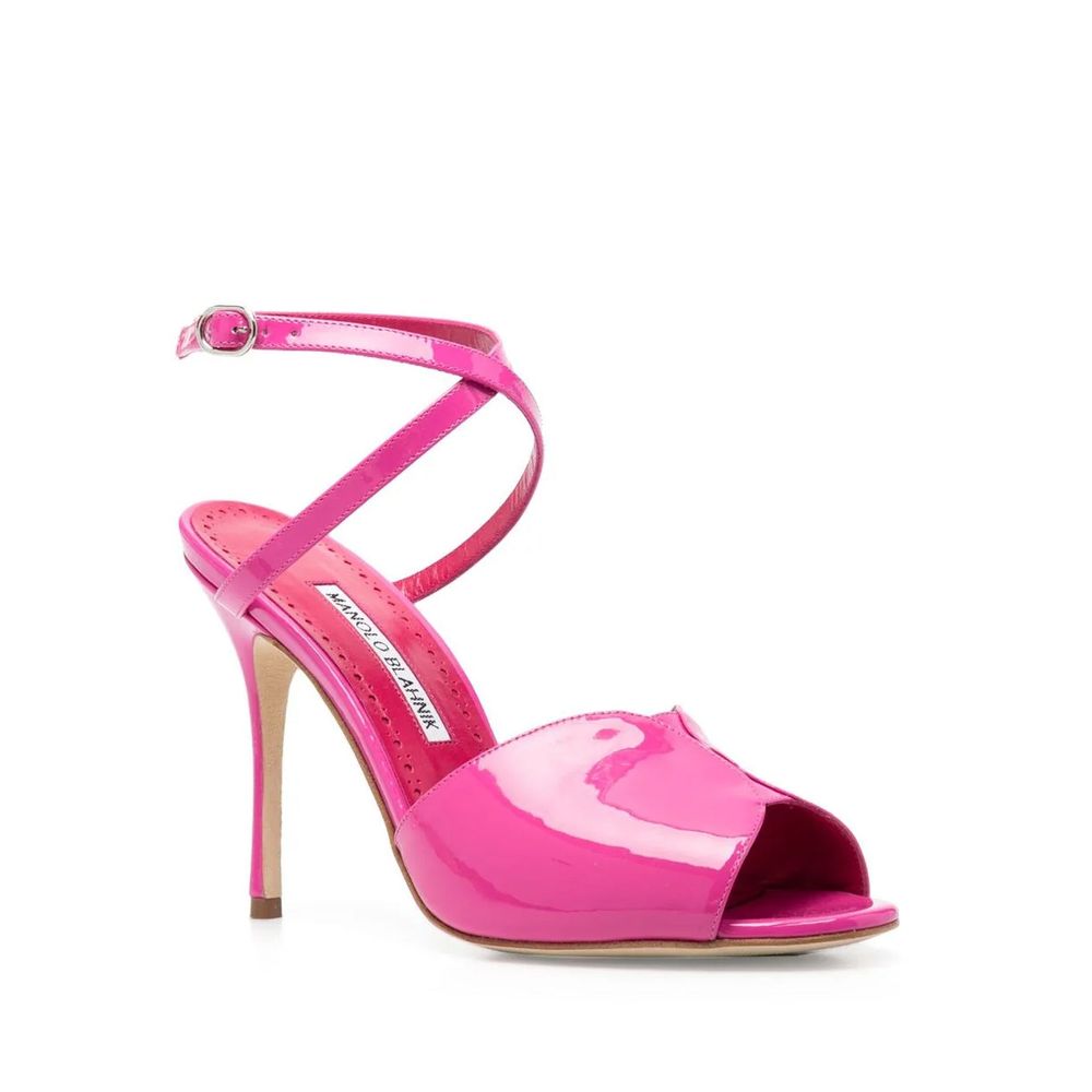 Multicolor Calfskin Stiletto Heel Sandals