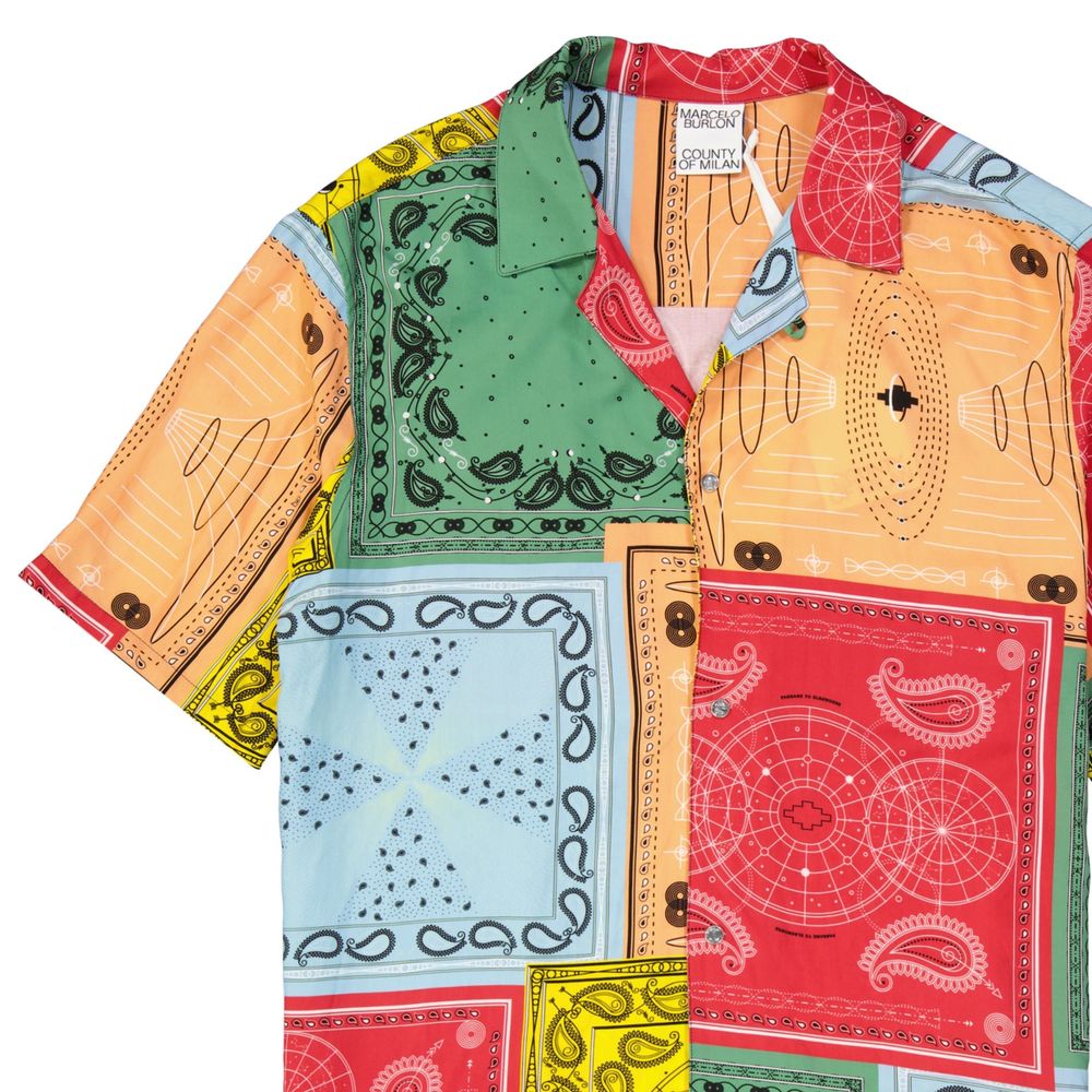 Multicolor Viscose Pattern Shirt