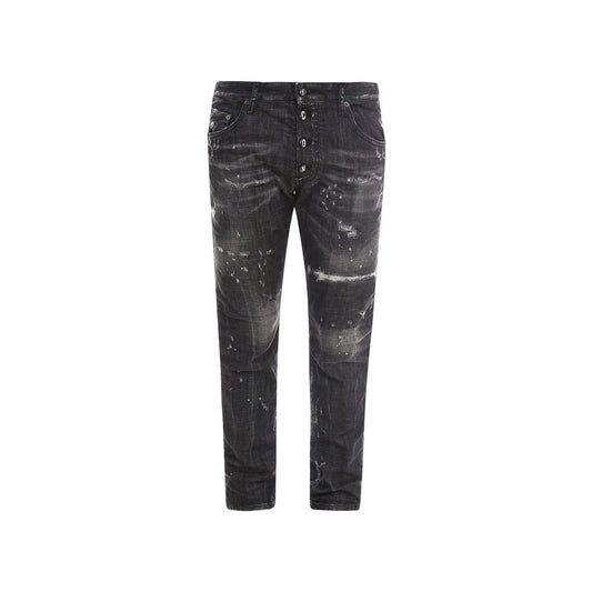 Black Cotton Jeans Denim