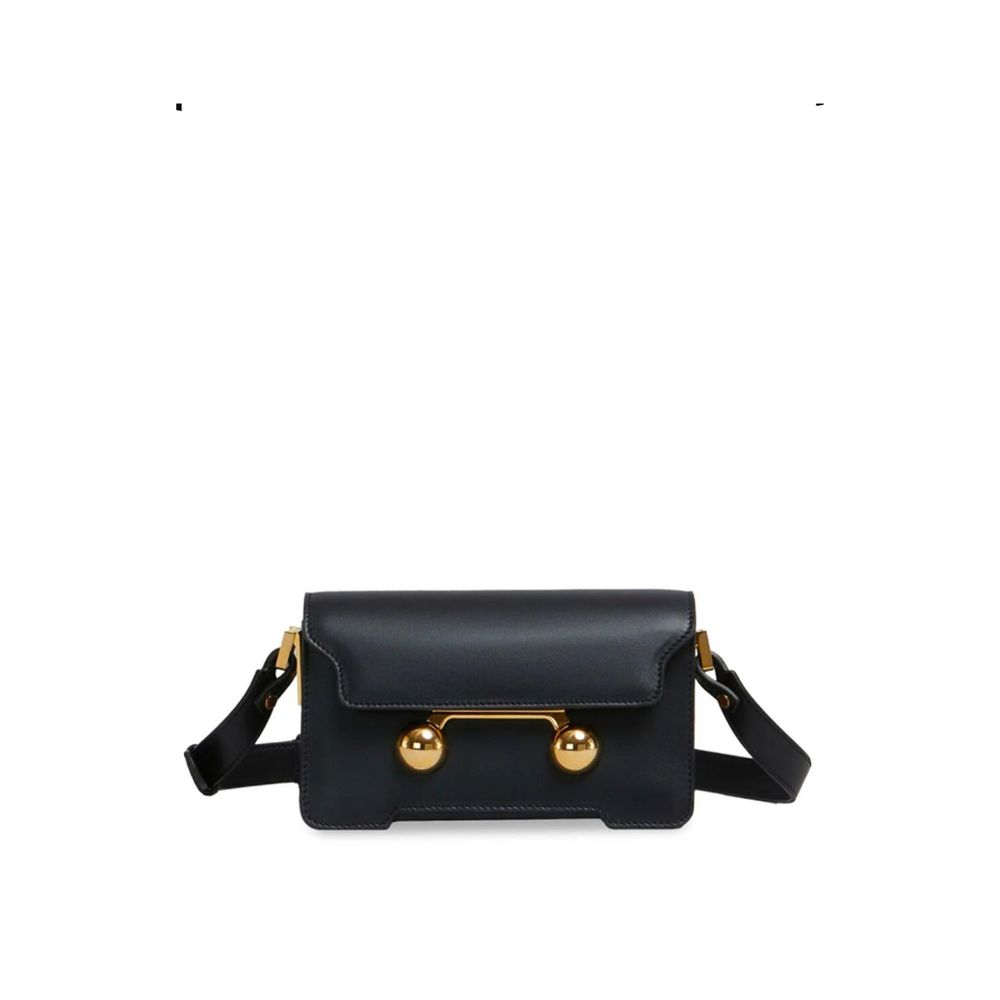 Black Calfskin Belt Bag