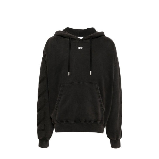 Black Cotton Sweatshirt