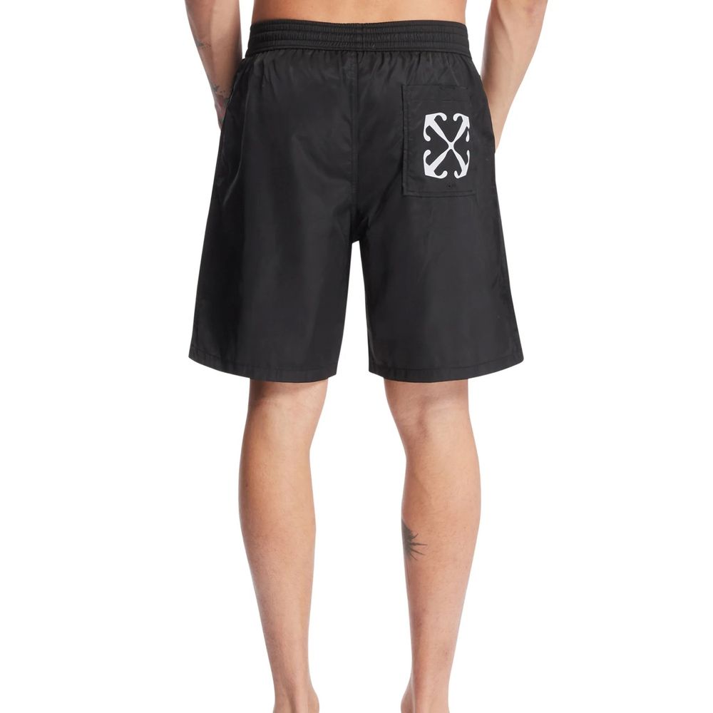 Black Polyester Shorts