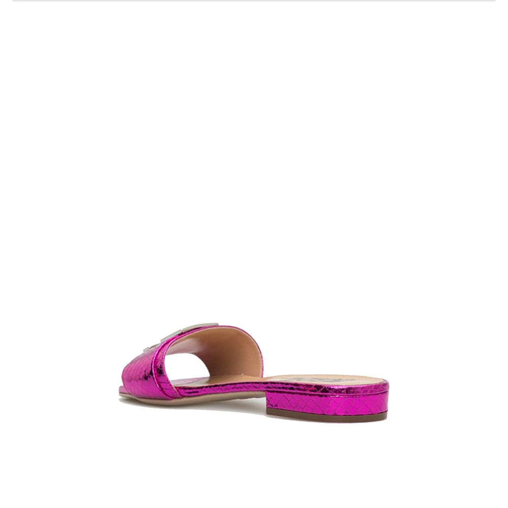 Multicolor Calfskin Platform Sandals