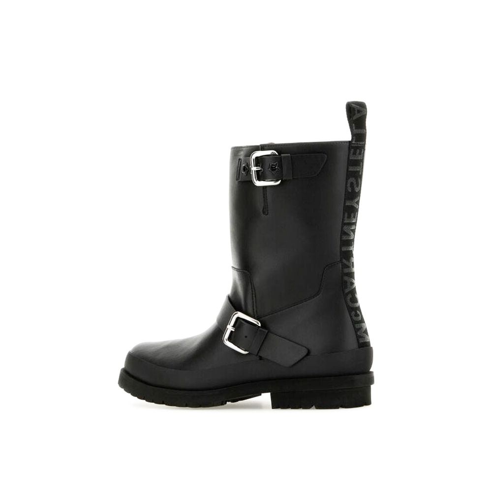 Black Polyester Boots