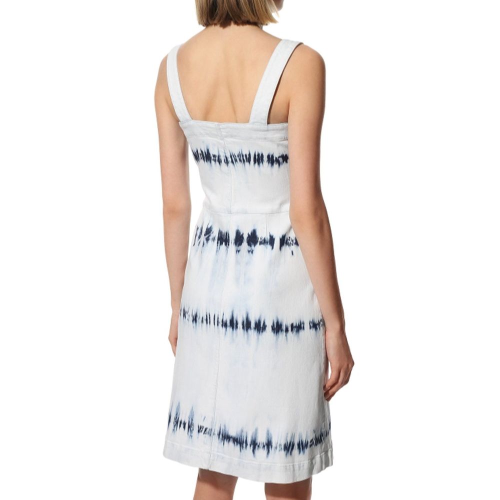 Blue Polyester Casual Dress
