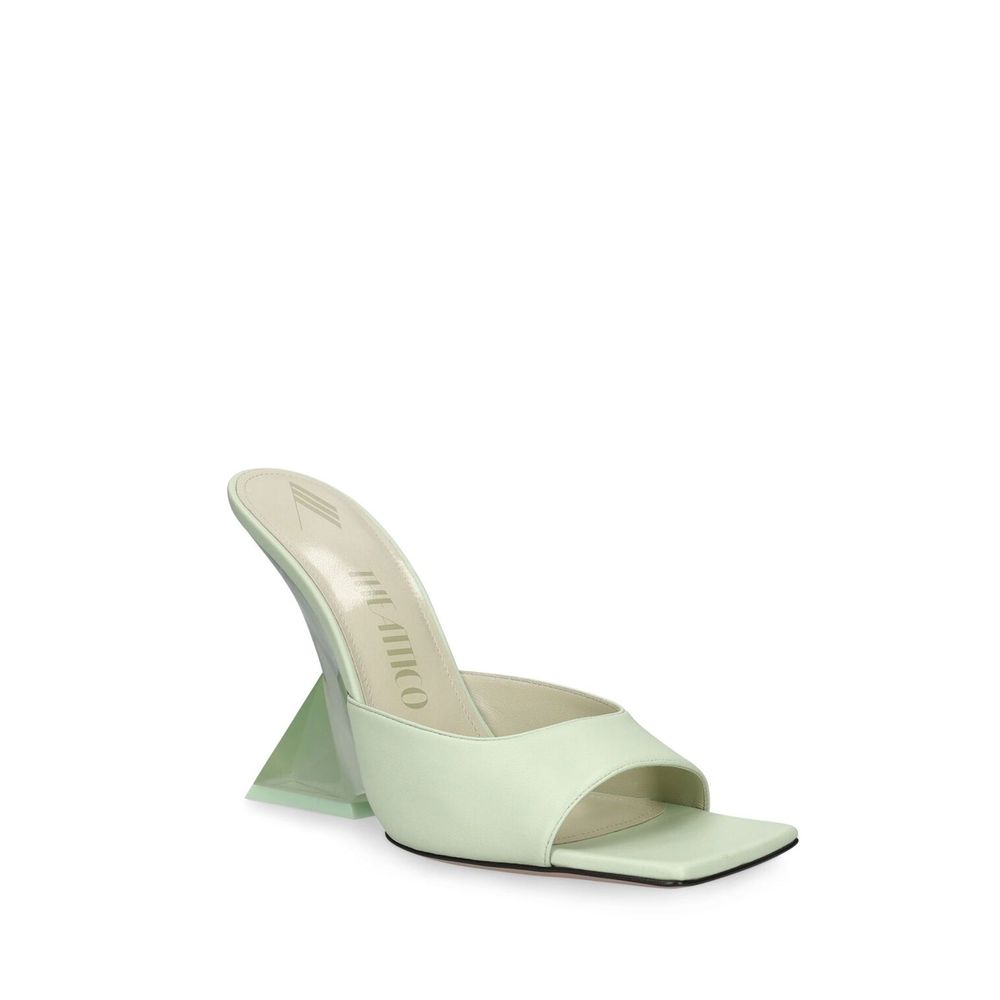 Bicolor Calfskin Platform Sandals