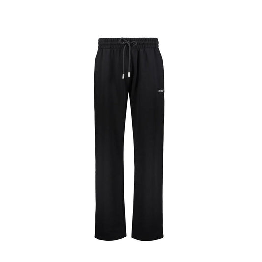 Black Cotton Athletic Pants