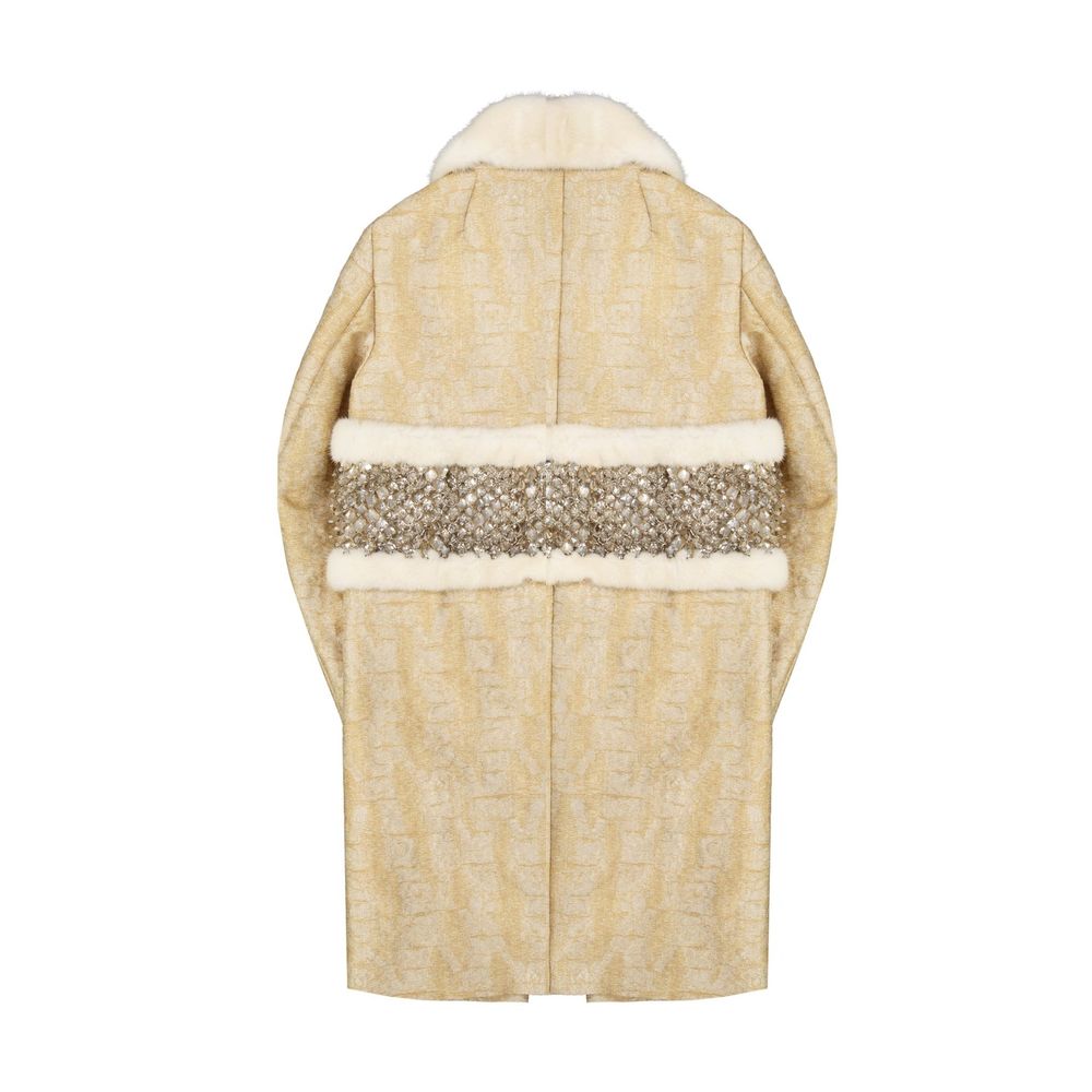 Beige Polyamide Coat