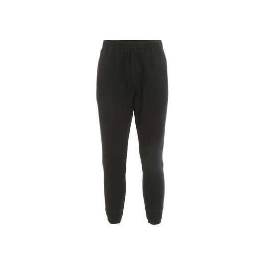 Black Cotton Joggers (Workout Pants)