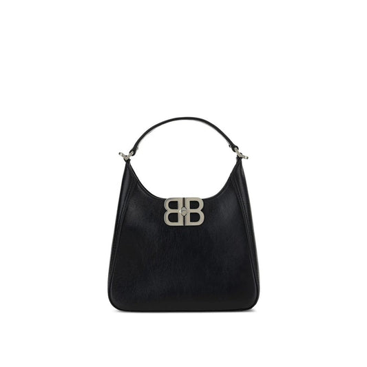 Black Lamb Leather Shoulder Bag